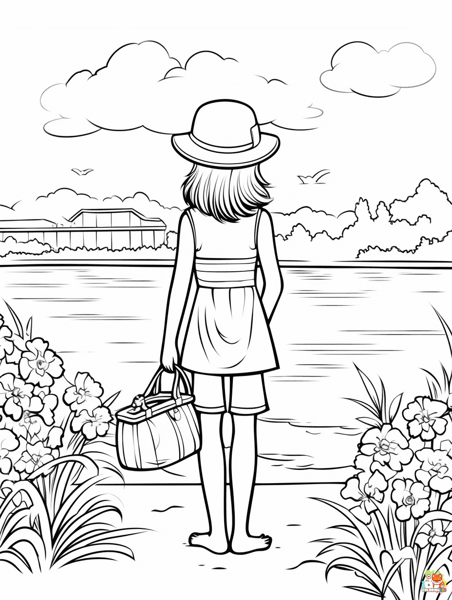 goodbye summer coloring pages printable 1