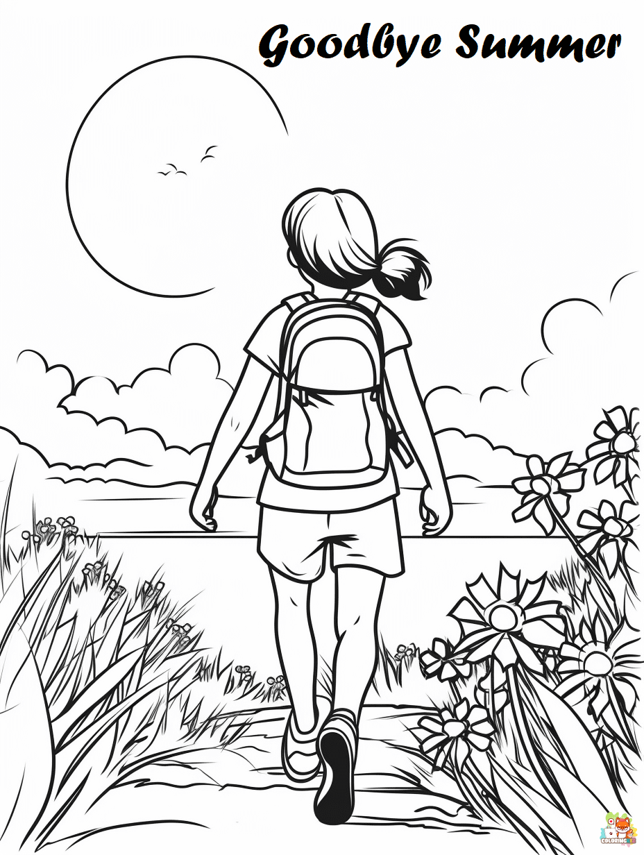 goodbye summer coloring pages printable free 1