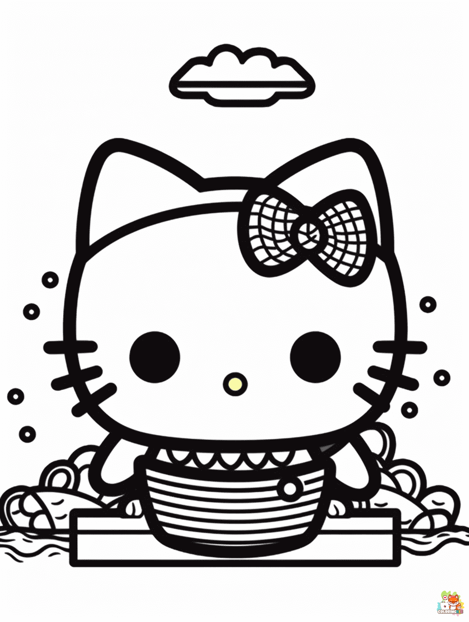 hello kitty summer coloring pages 3 1