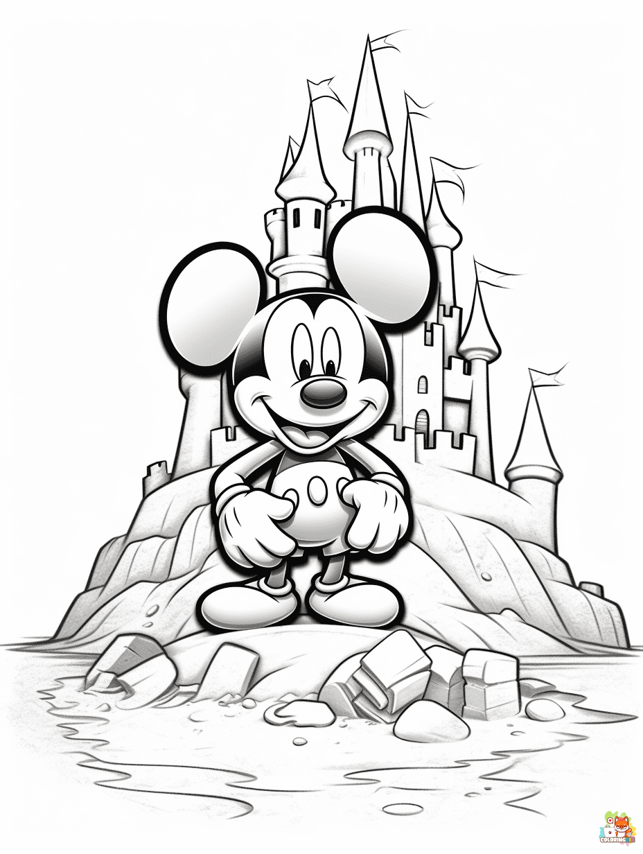 mickey mouse summer coloring pages 1 1