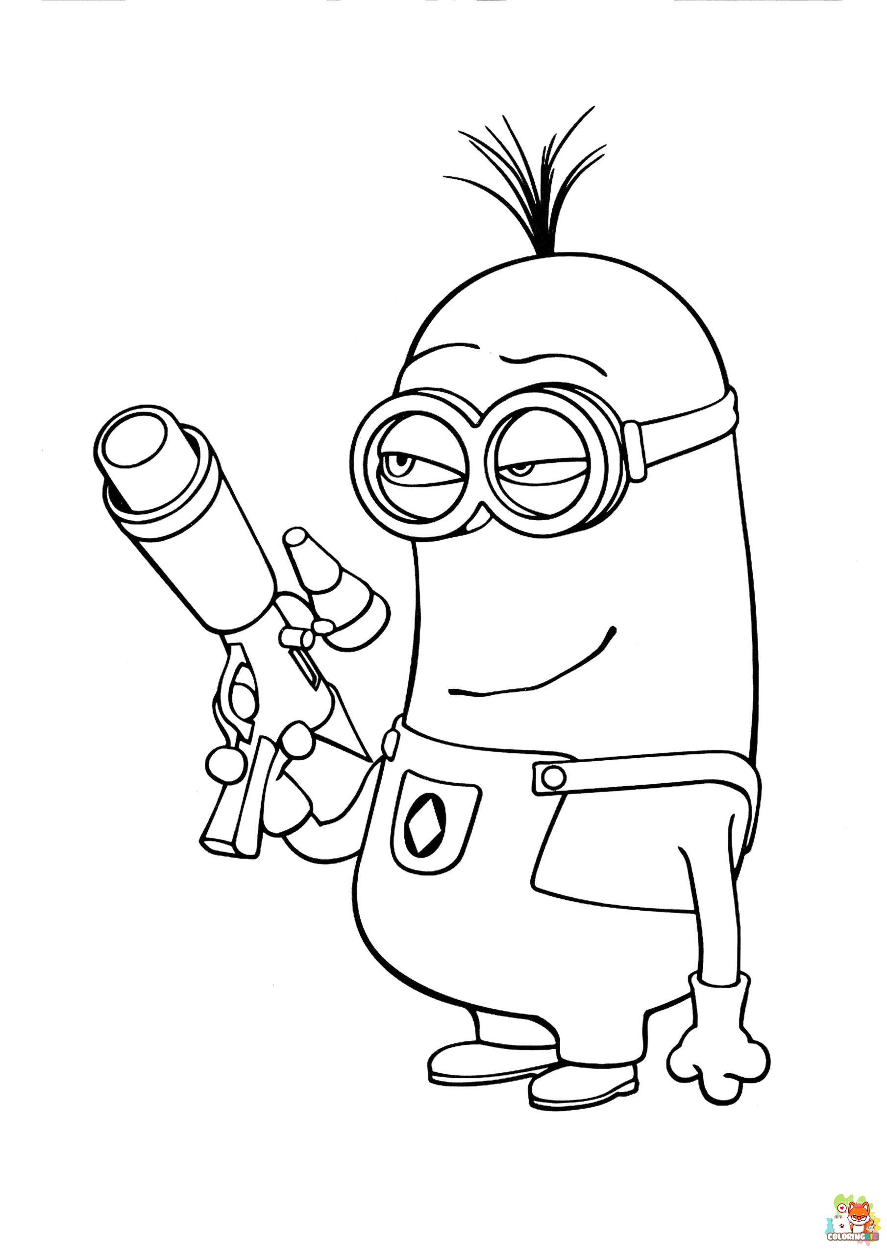minion coloring pages 2