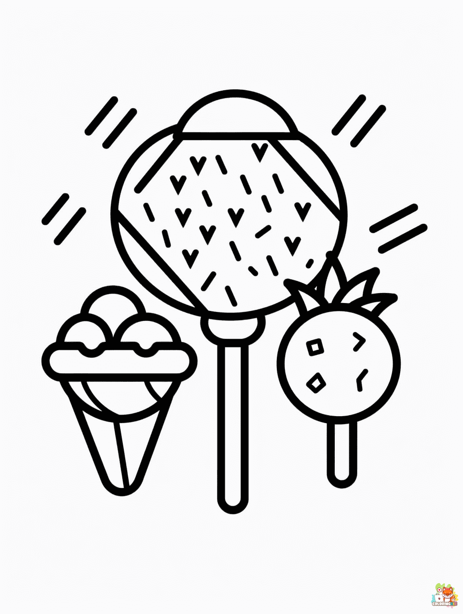 simple summer coloring pages 1 2