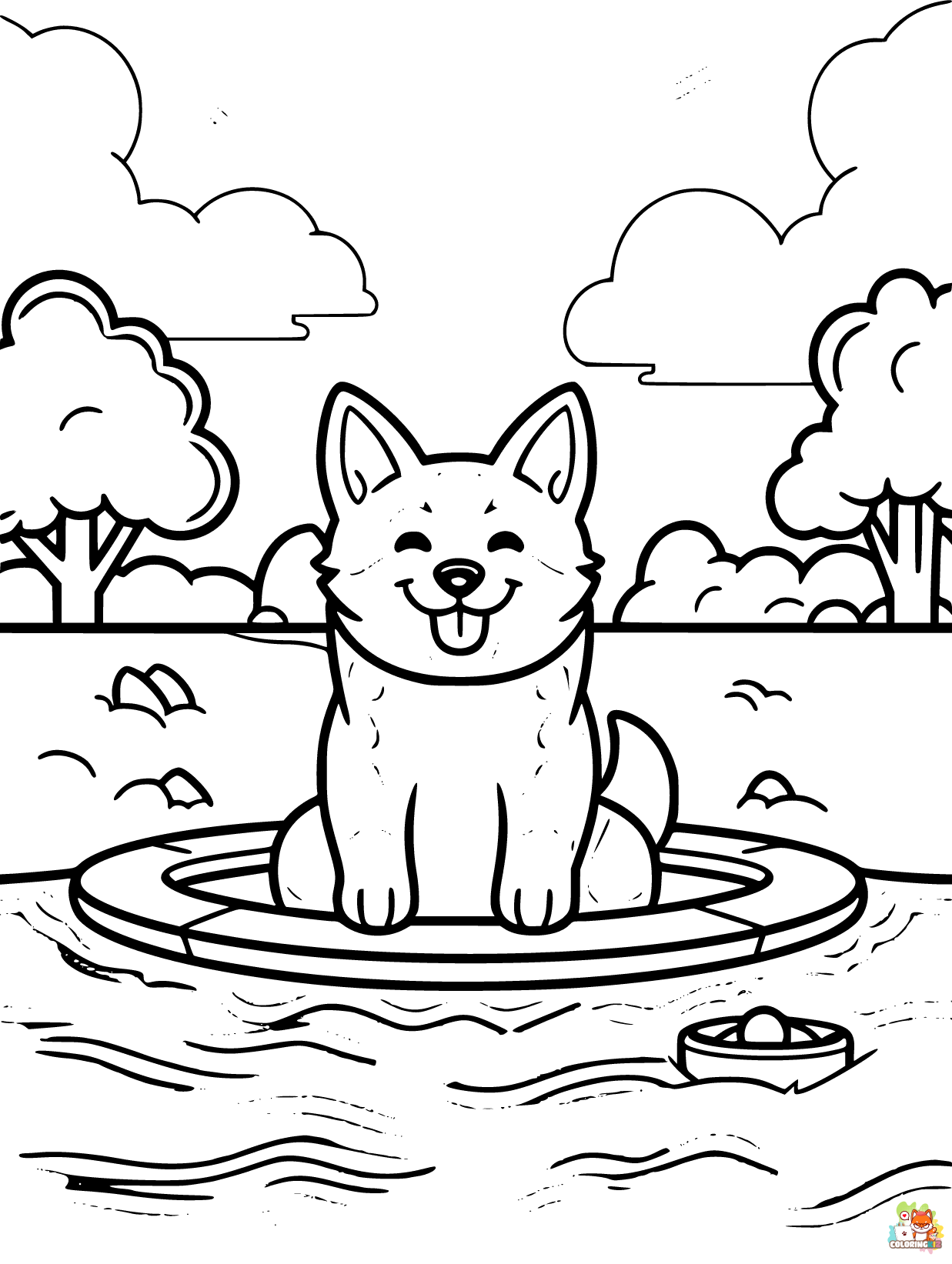 summer animal coloring pages printable free 1