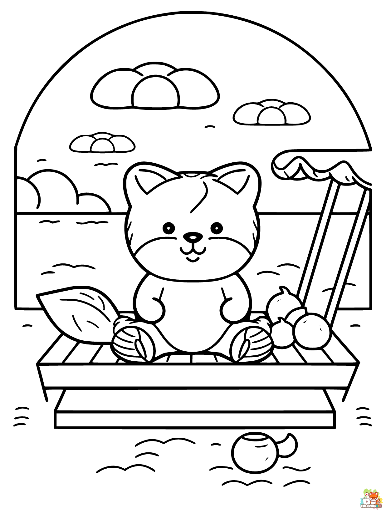 summer animal coloring pages to print 1