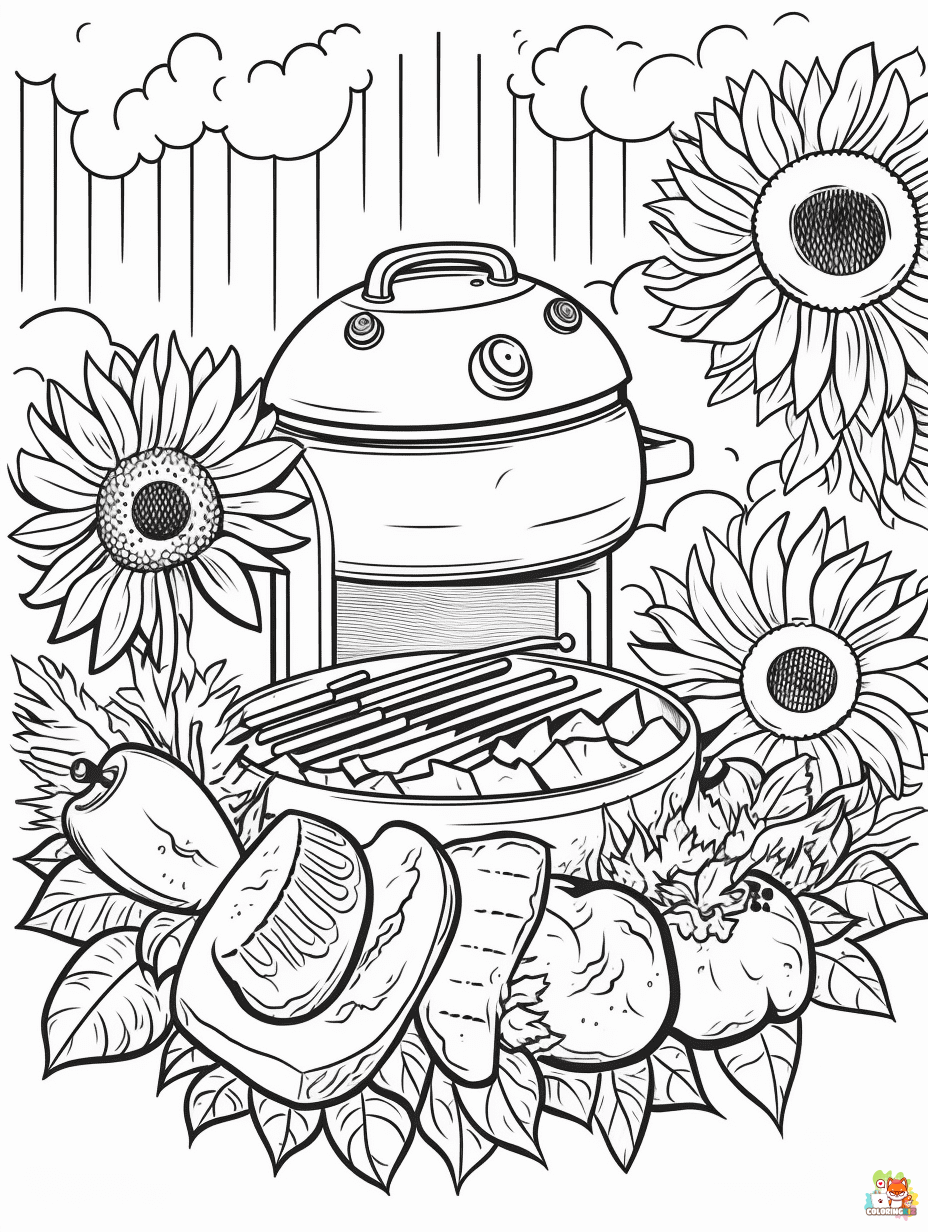 summer bbq coloring pages 3 1