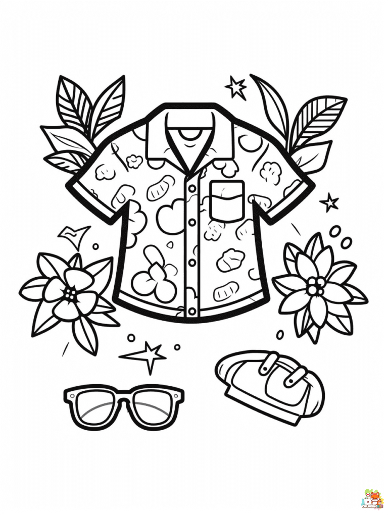 summer clothes coloring pages 3 1