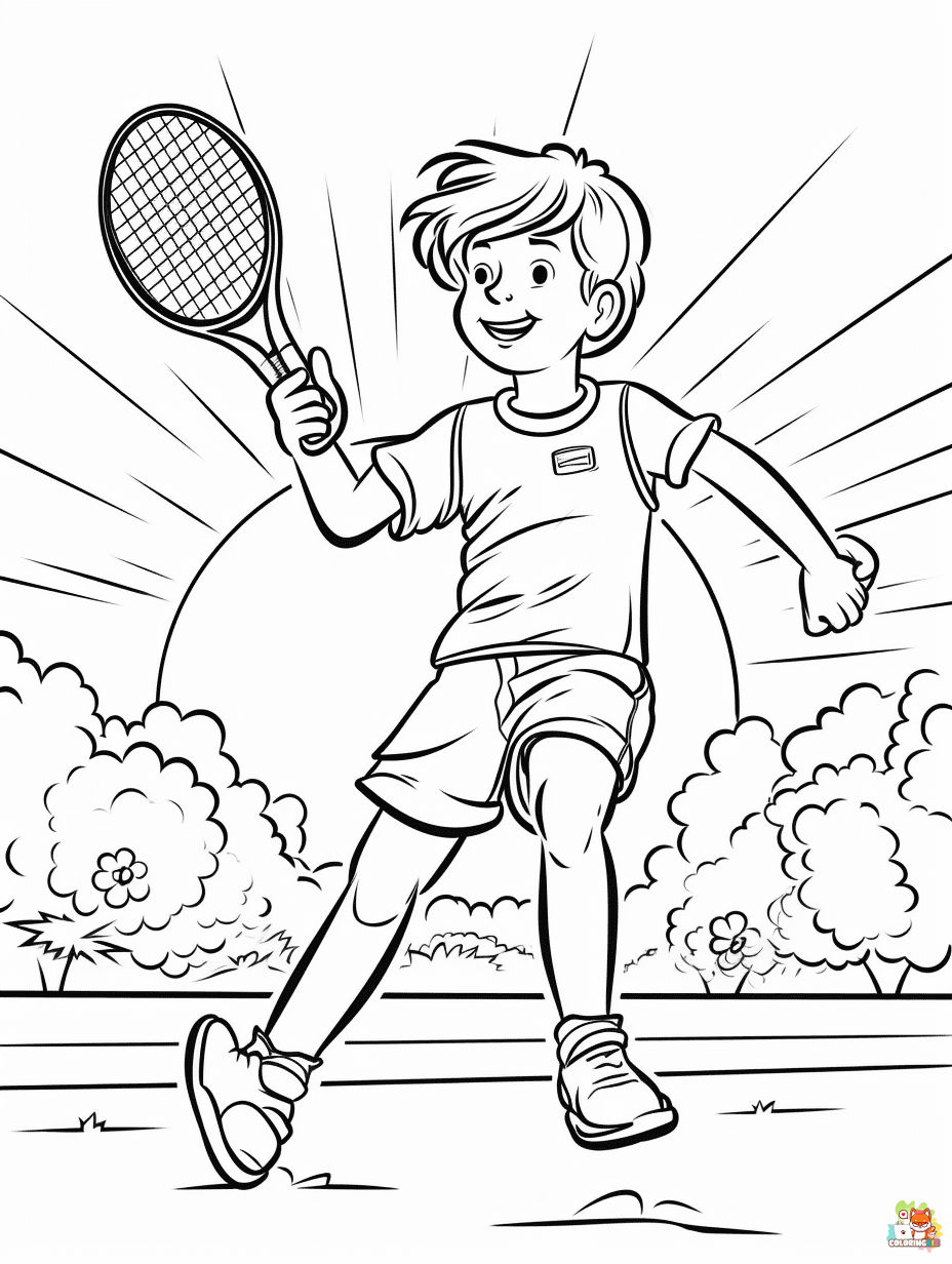summer sports coloring pages to print 1