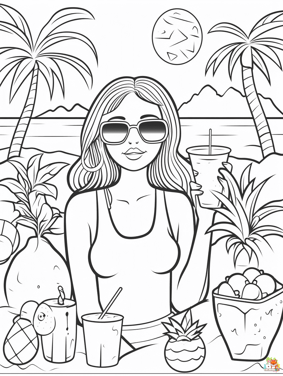 summer vibes coloring pages 1 1