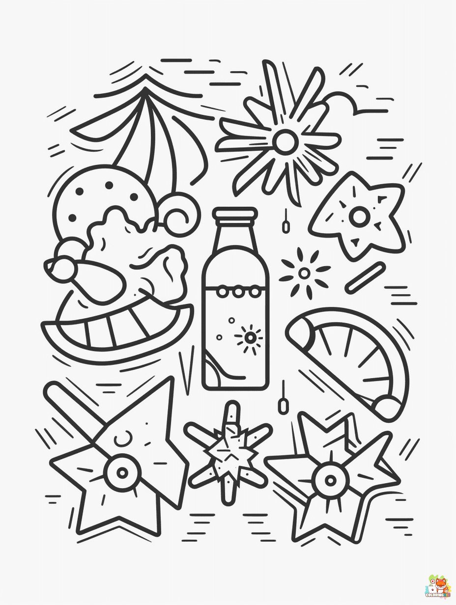 summer vibes coloring pages free 1