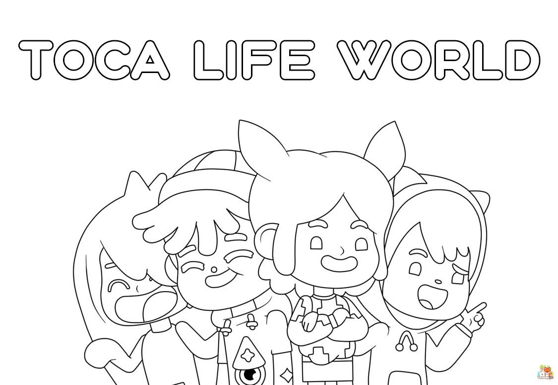 toca boca world coloring pages 2