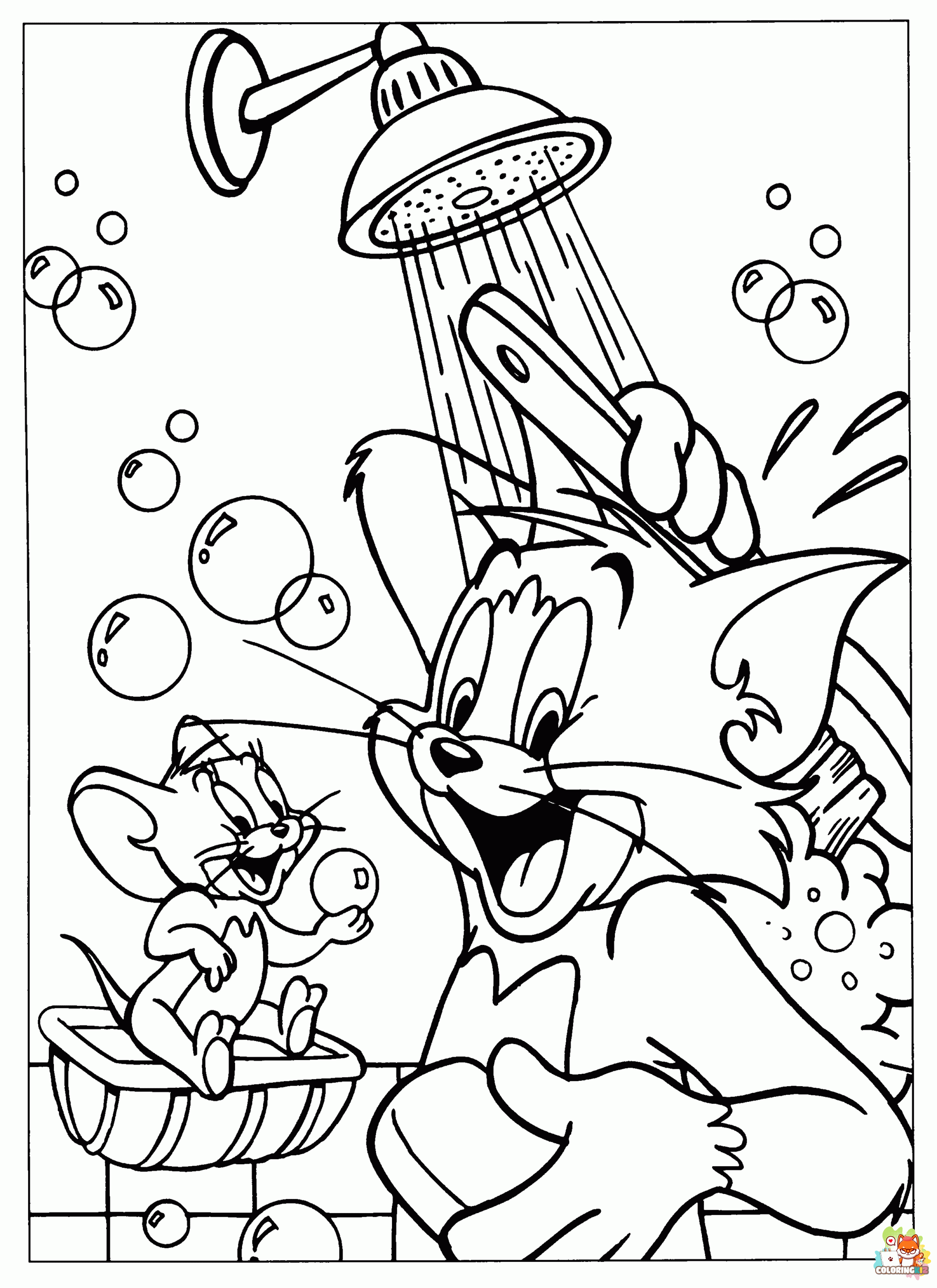 tom and jerry coloring pages 2