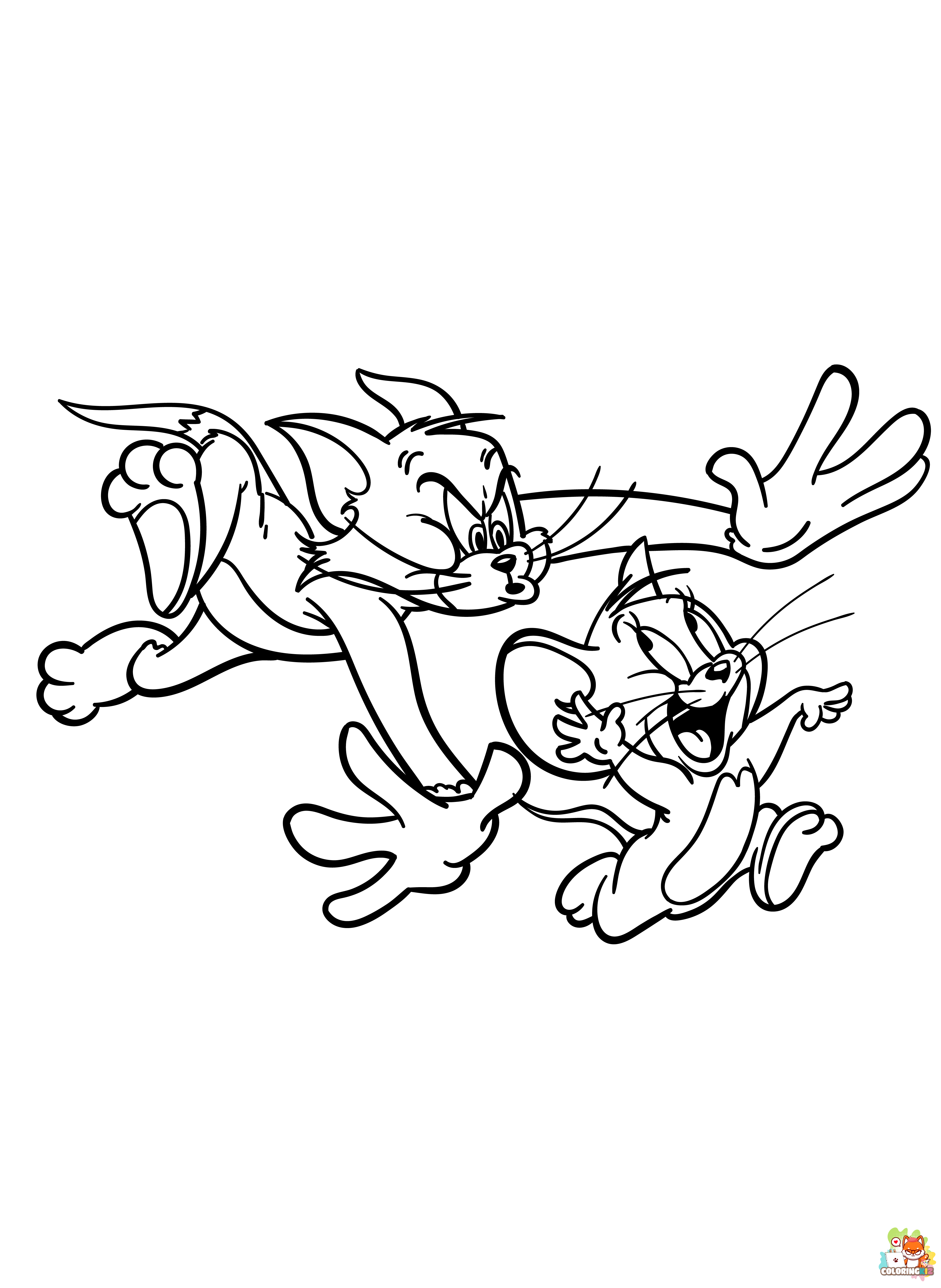 tom and jerry coloring pages 2