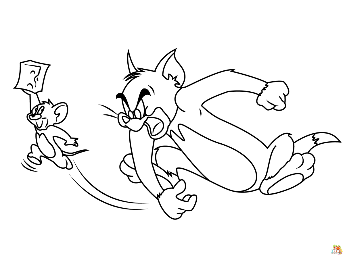 tom and jerry coloring pages 5
