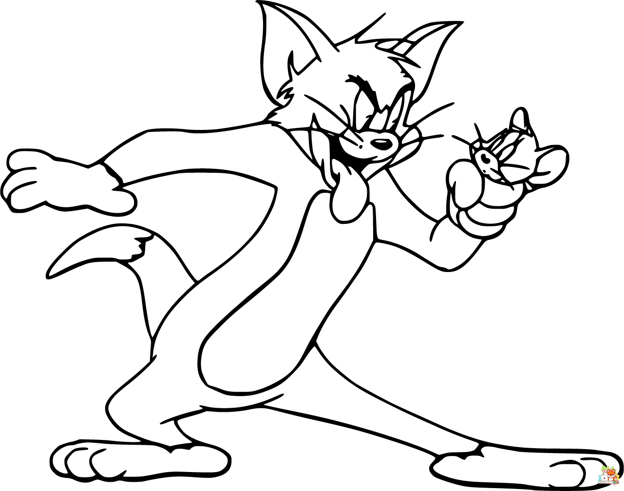 tom and jerry coloring pages 6