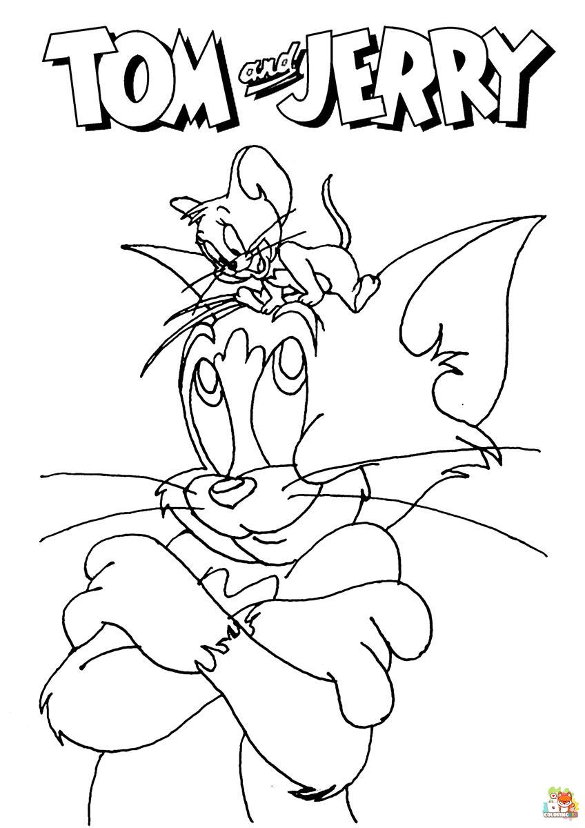 tom and jerry coloring pages 8