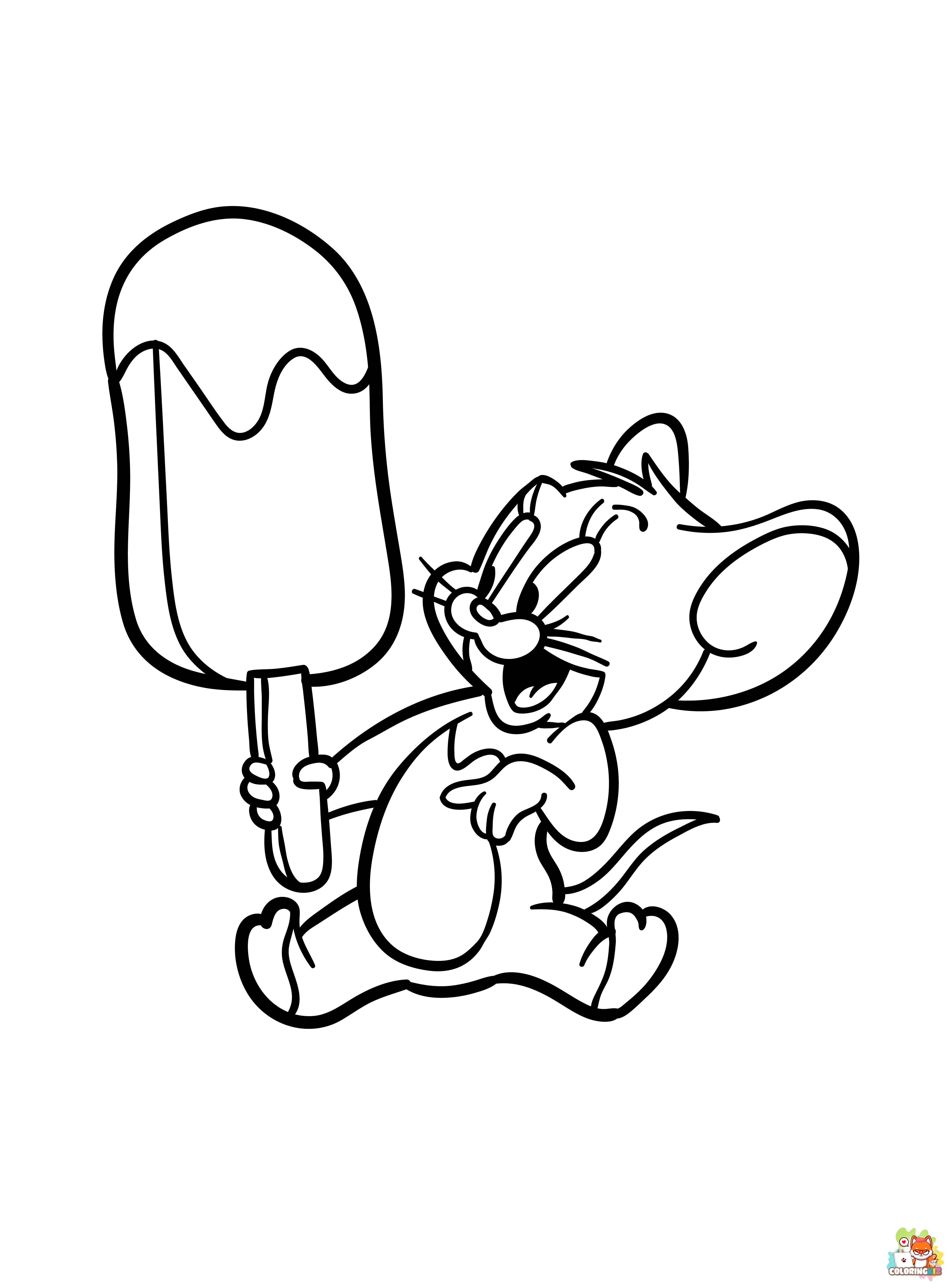 tom and jerry coloring pages 9