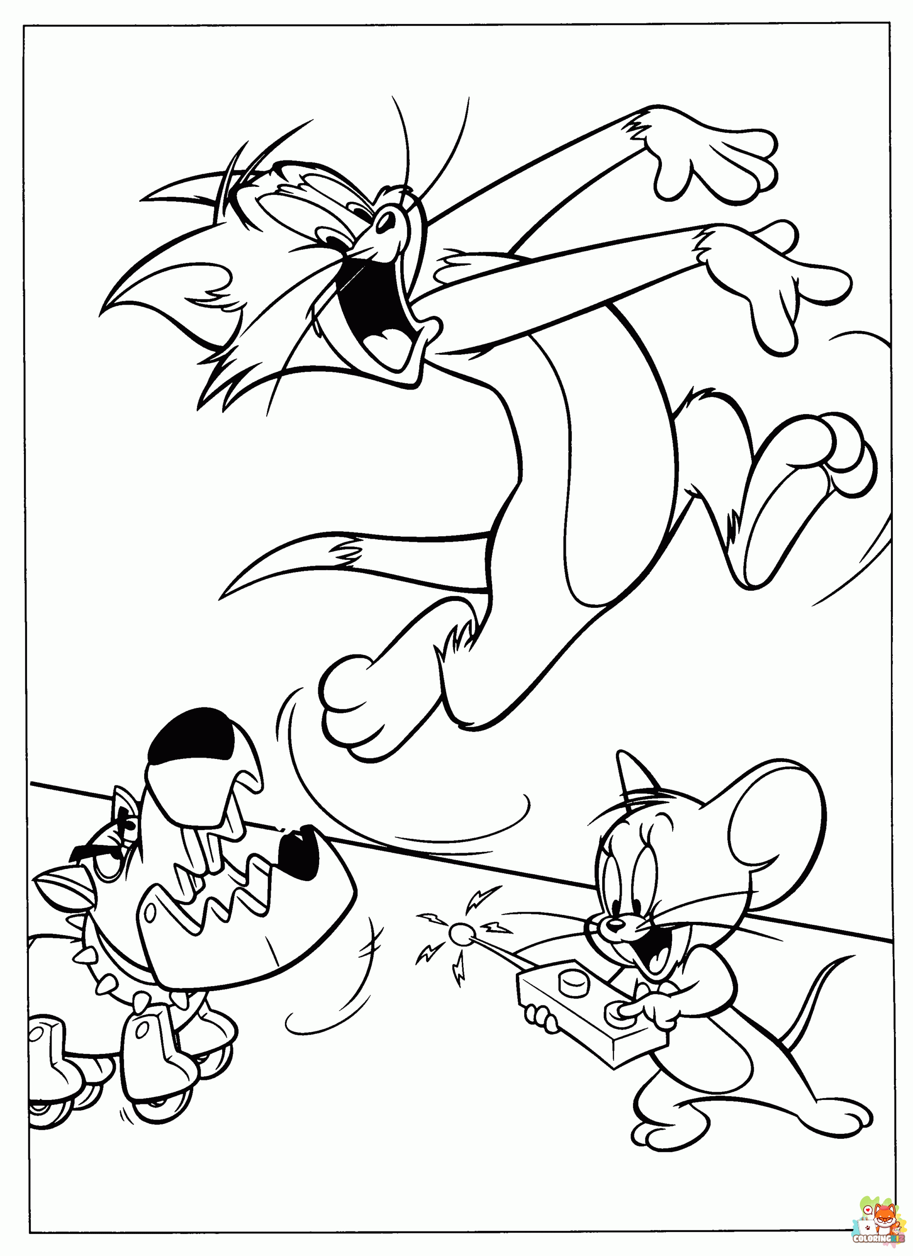 tom and jerry coloring pages pdf 1