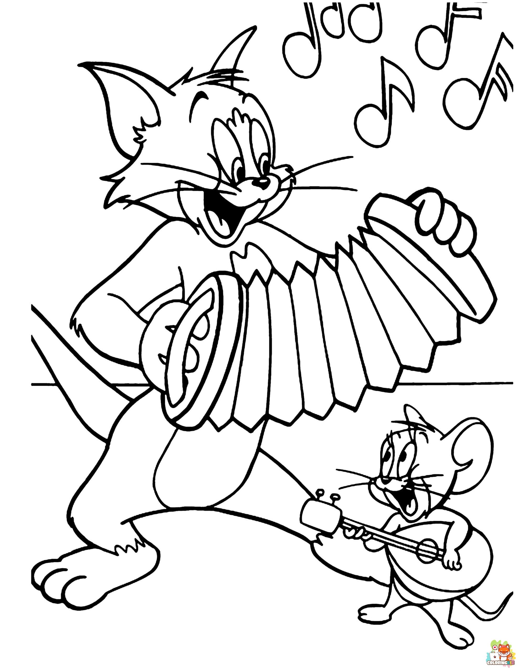 tom and jerry coloring pages pdf 2