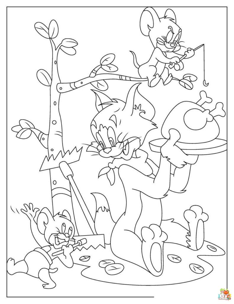 tom and jerry movie coloring pages 1