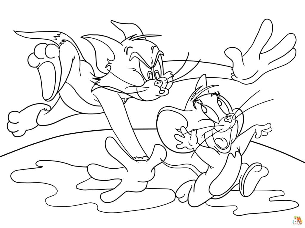 tom and jerry movie coloring pages 1