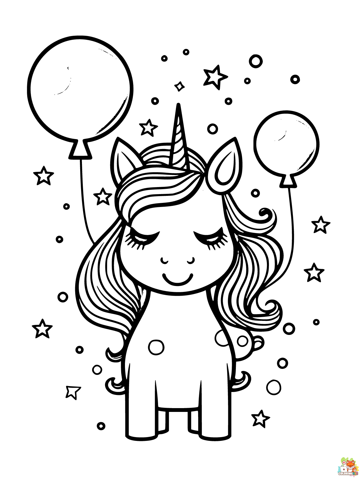 unicorn coloring pages 13