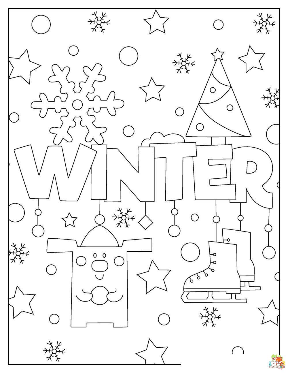 winter coloring pages 1