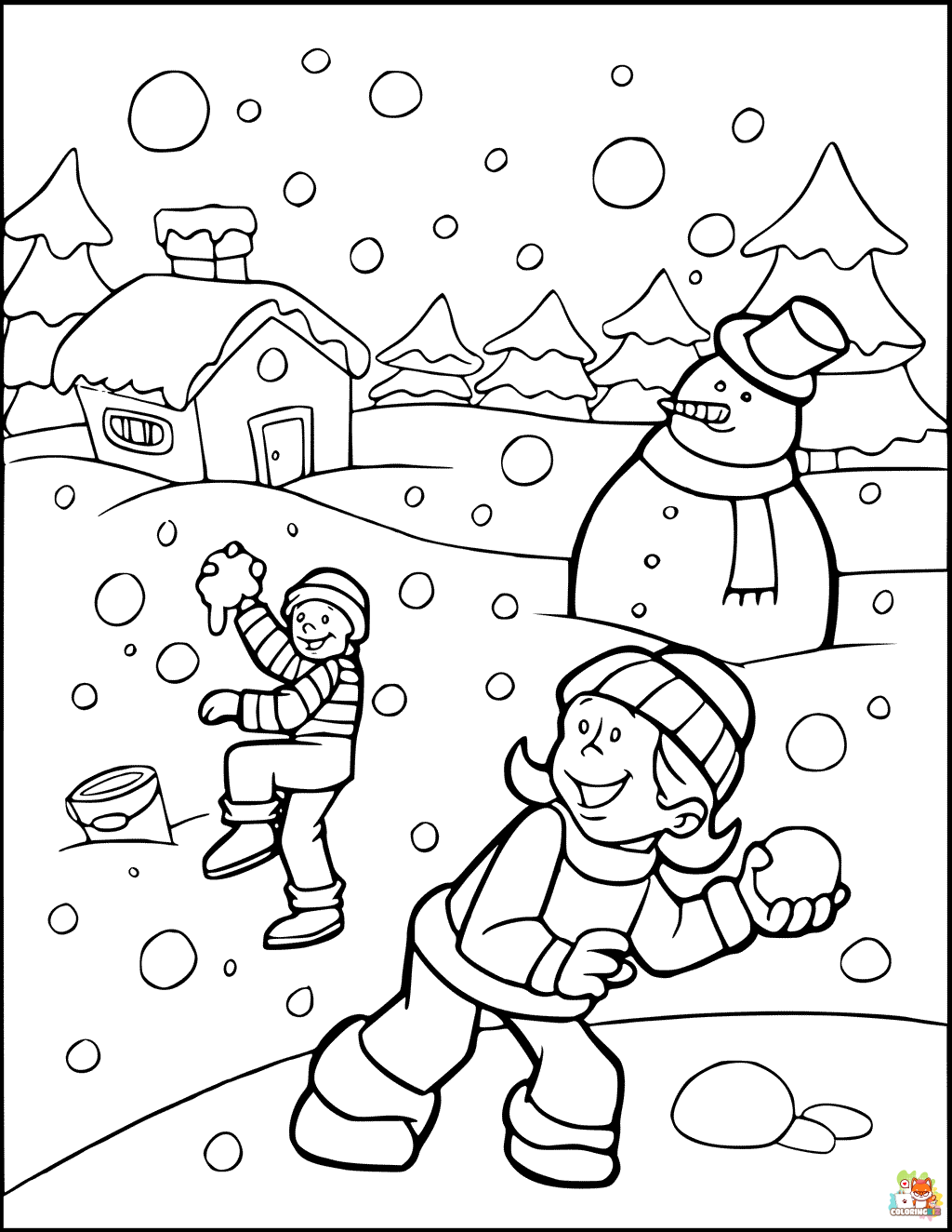winter coloring pages 2