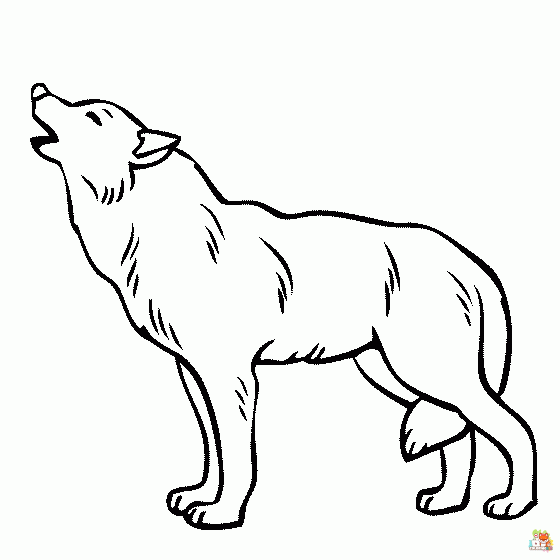 wolf coloring pages 1