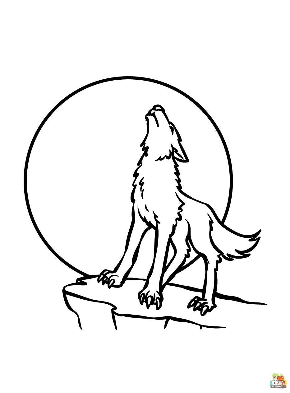 wolf coloring pages 3