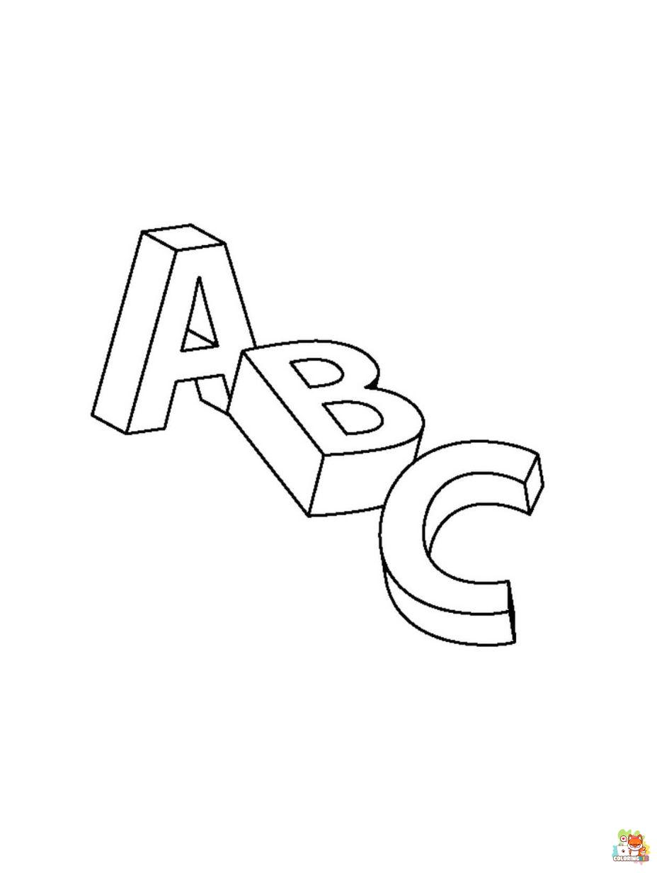 ABC Coloring Pages 2