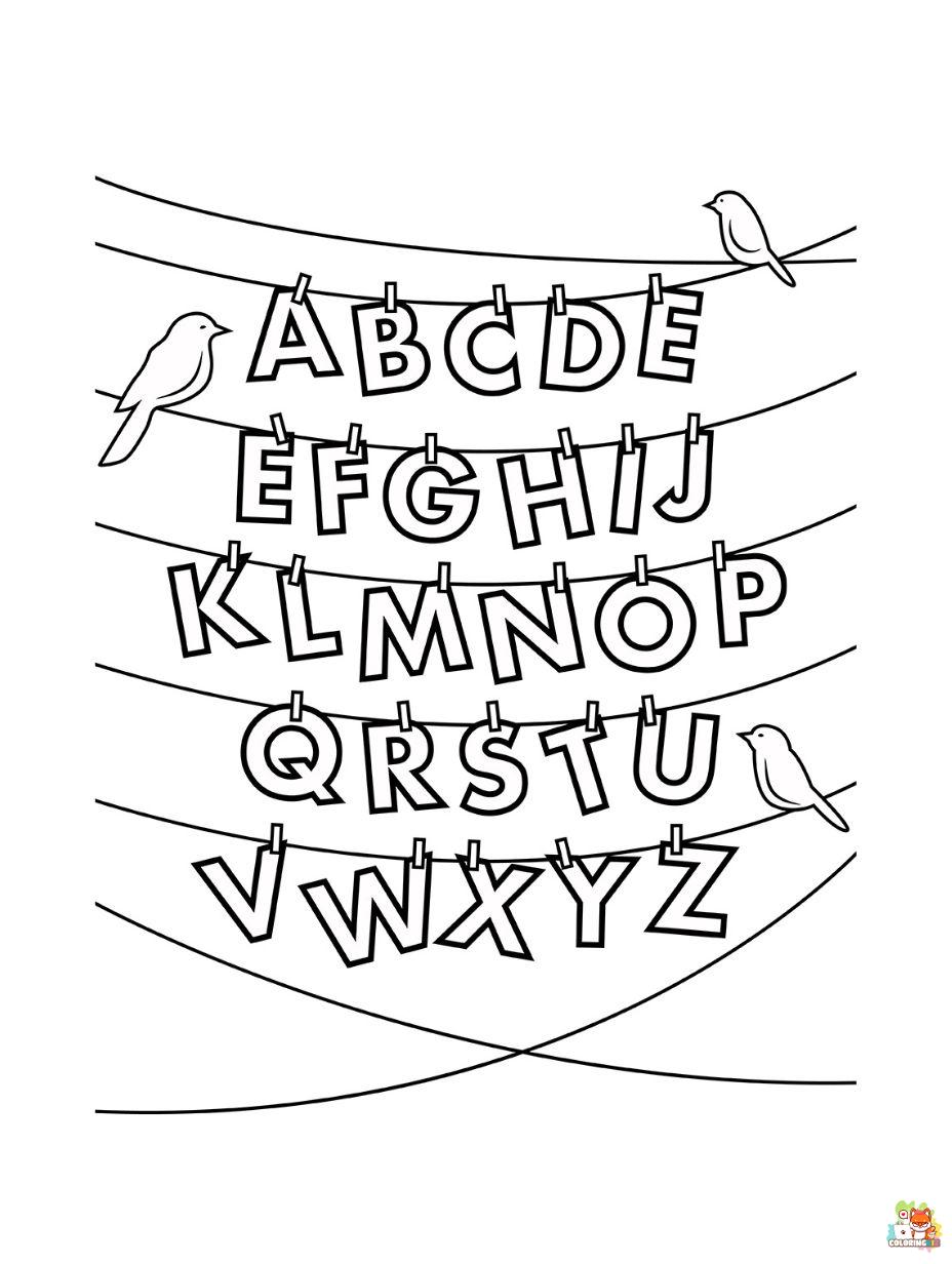 ABC Coloring Pages coloring pages printable free
