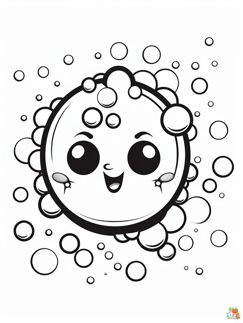 Bubbles coloring pages free