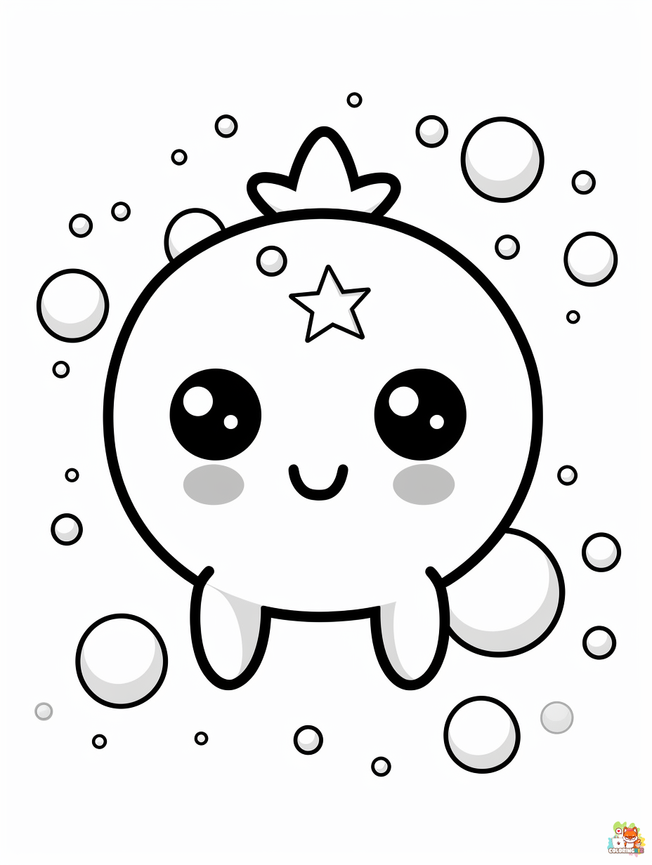 Bubbles coloring pages printable free