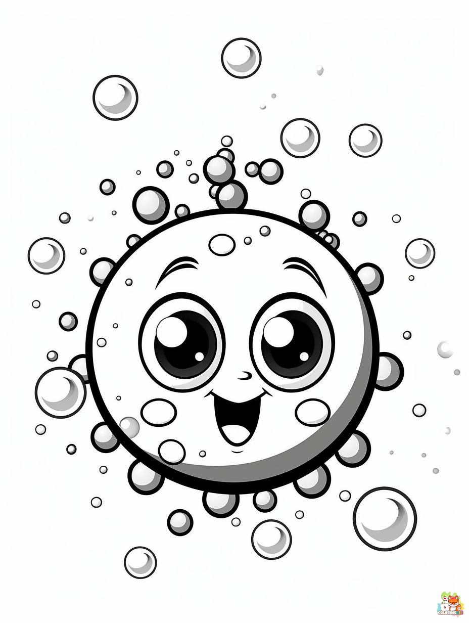 Bubbles coloring pages to print