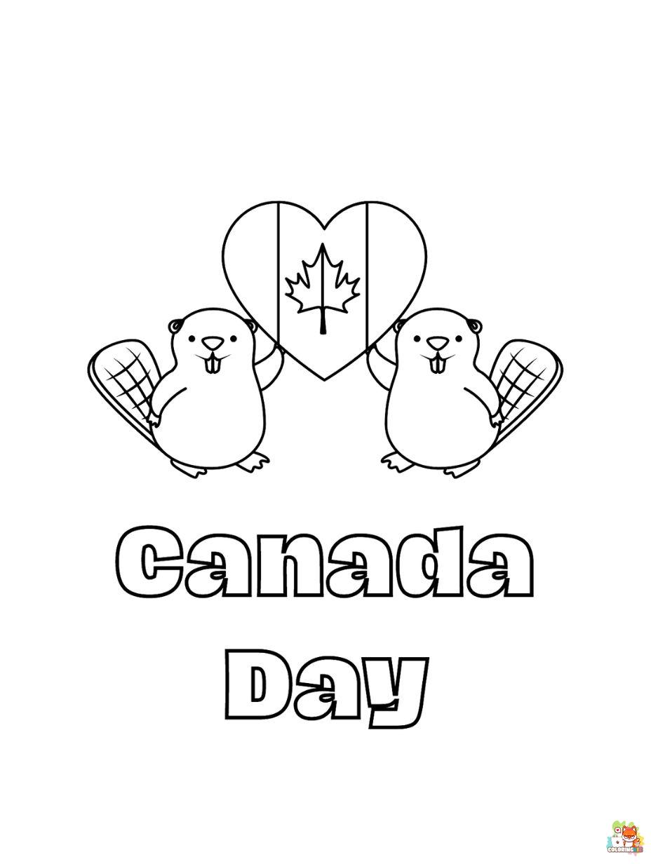 Canada Day coloring pages 3