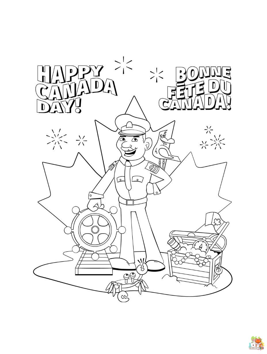 Canada Day coloring pages printable