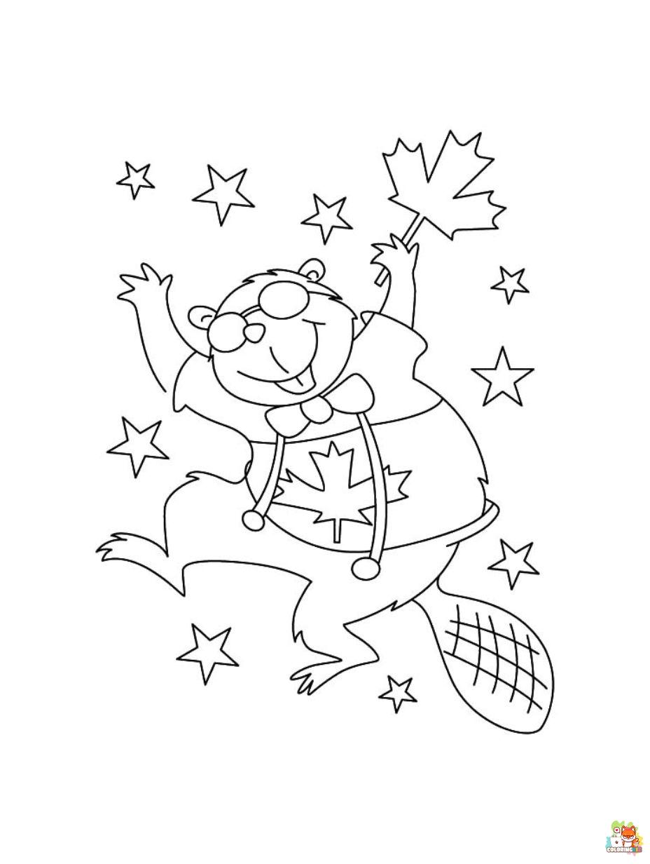 Canada Day coloring pages to print