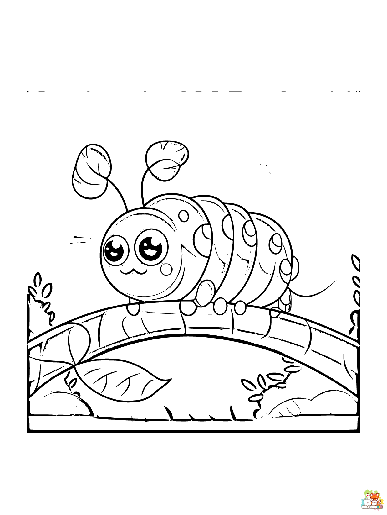 Caterpillar coloring pages free