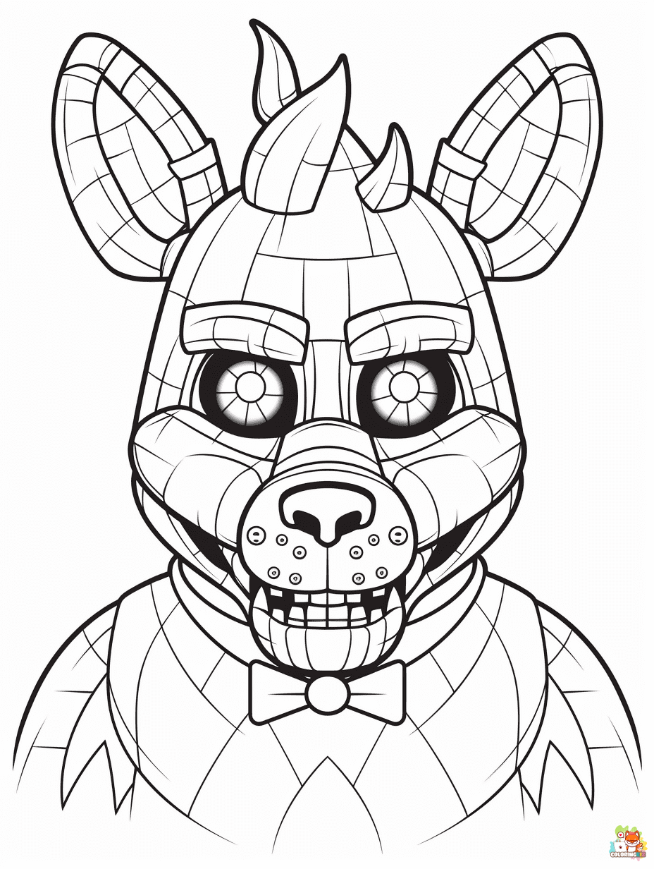 Five nights at Freddys coloring pages 1