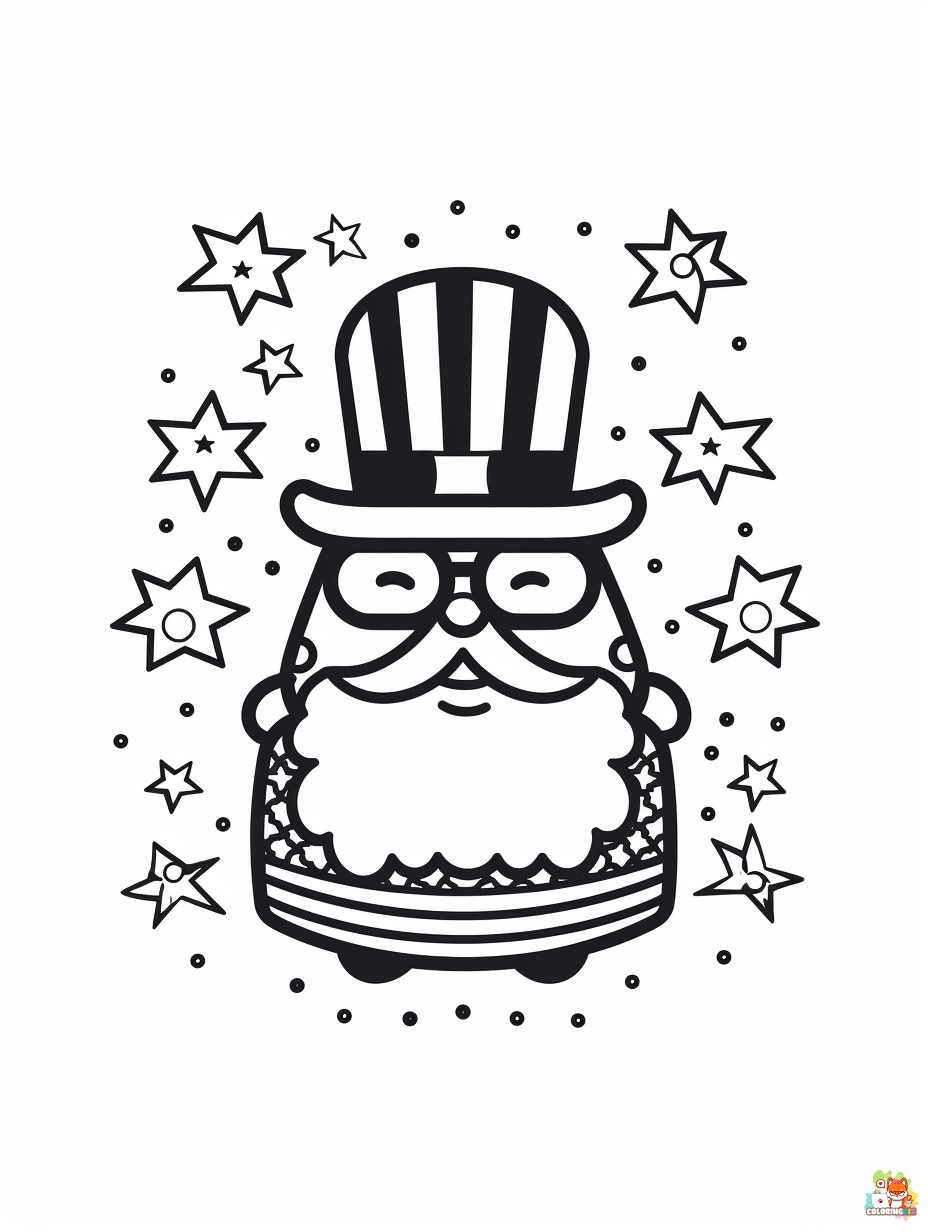 Fourth of July coloring pages free
