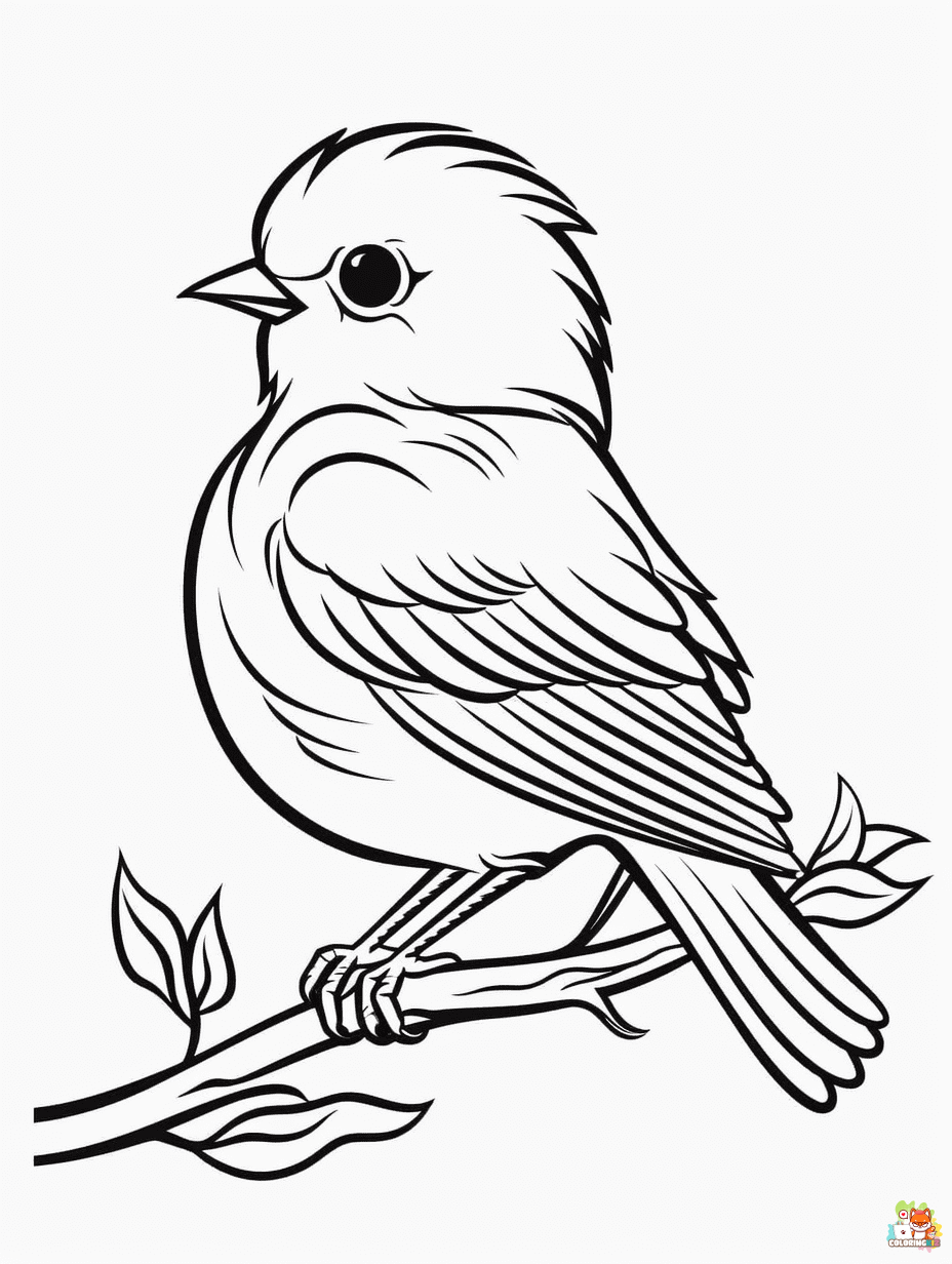 Free Bird coloring pages for kids