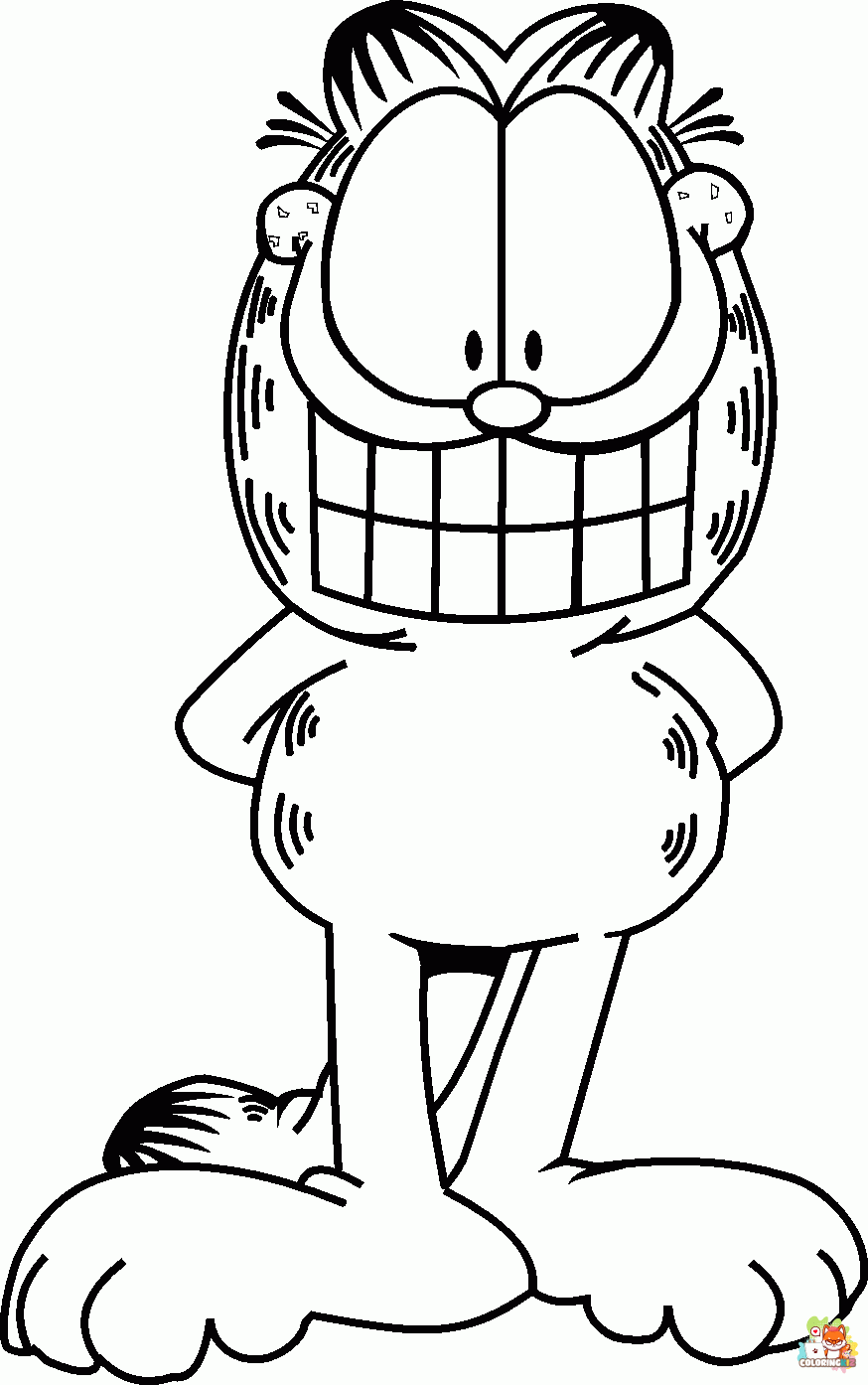 Free Garfield coloring pages for kids
