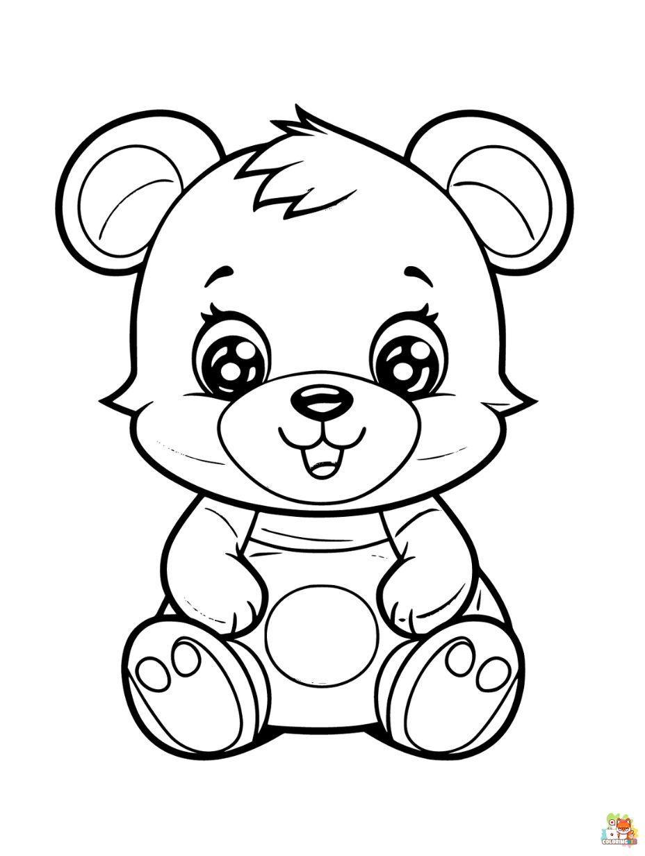 Free Teddy Bear coloring pages for kids
