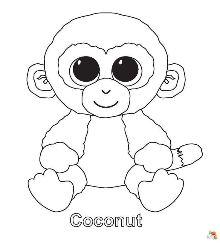 Free beanie boo coloring pages for kids