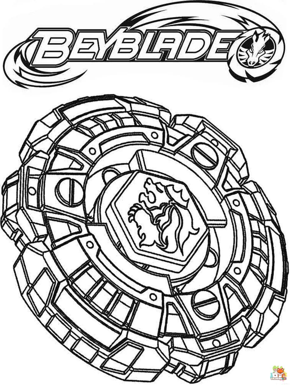Free beyblade coloring pages for kids