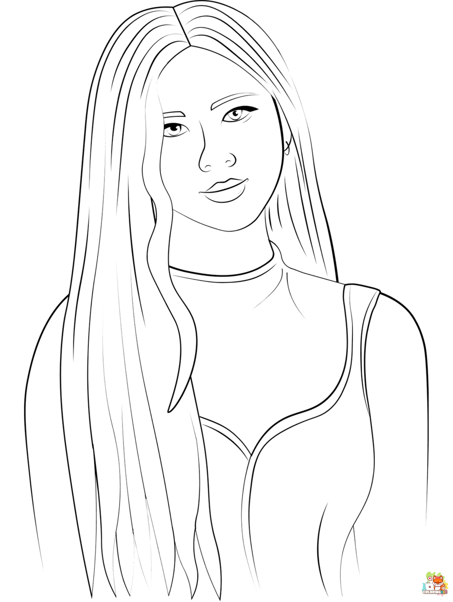 Free blackpink coloring pages for kids
