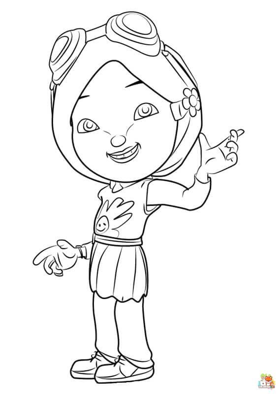 Free boboiboy coloring pages for kids