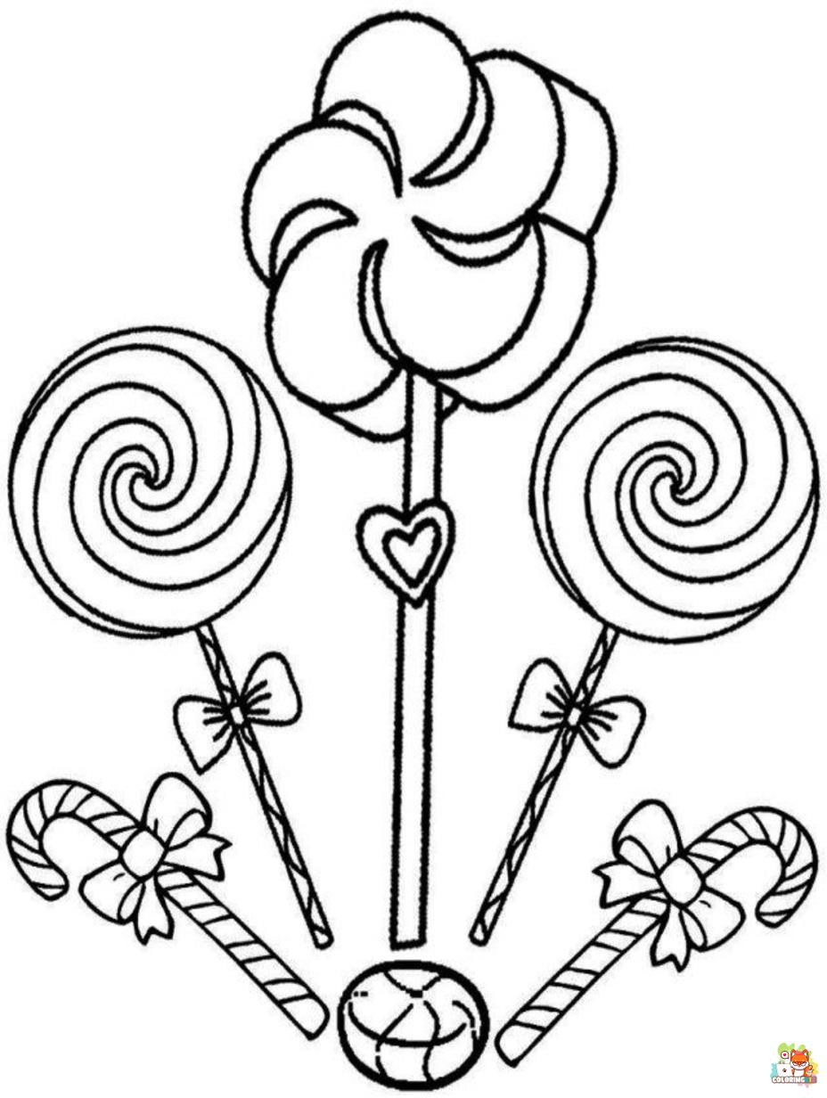 Free candyland coloring pages for kids