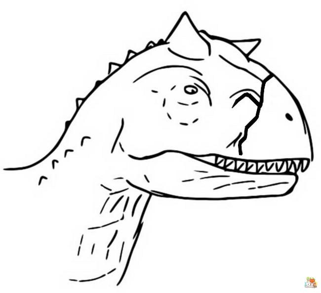 Free carnotaurus coloring pages for kids