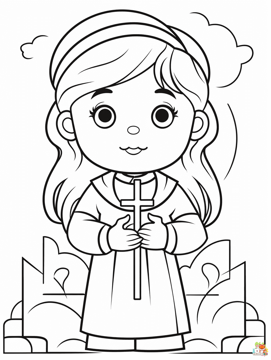 Free christian coloring pages for kids